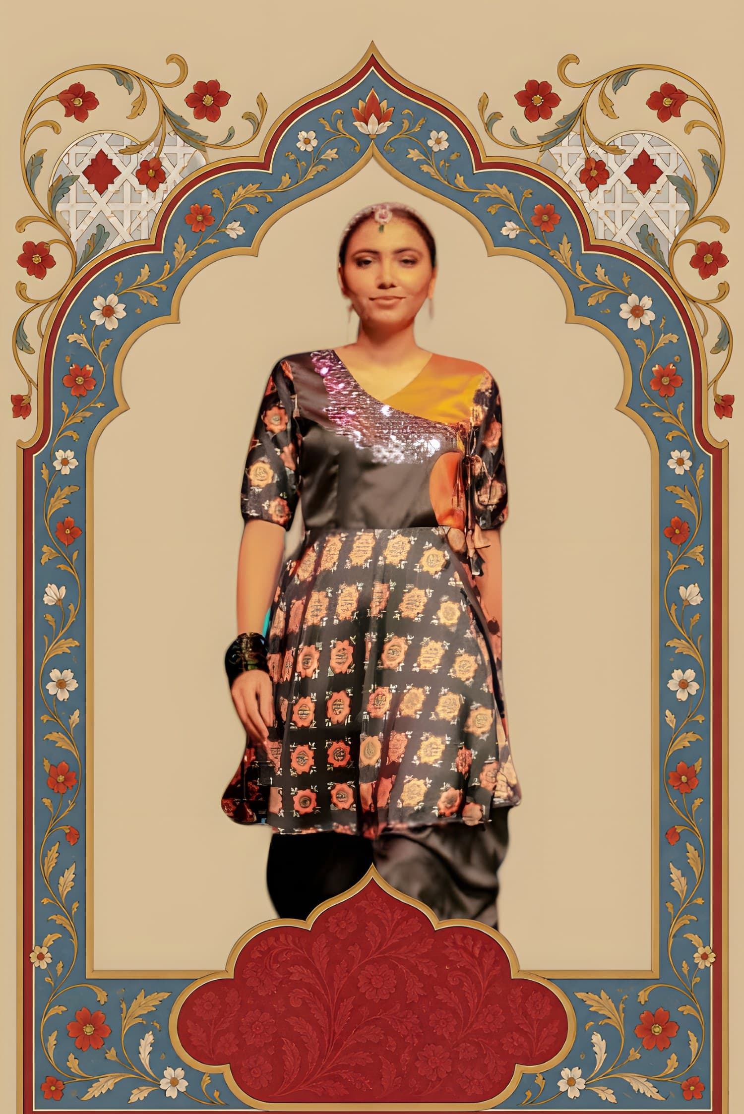 Uprags piece — an upcycled gown